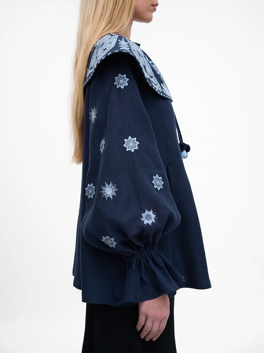 Black blouse "Lehit" — Blue