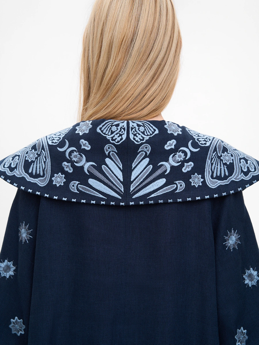 Black blouse "Lehit" — Blue