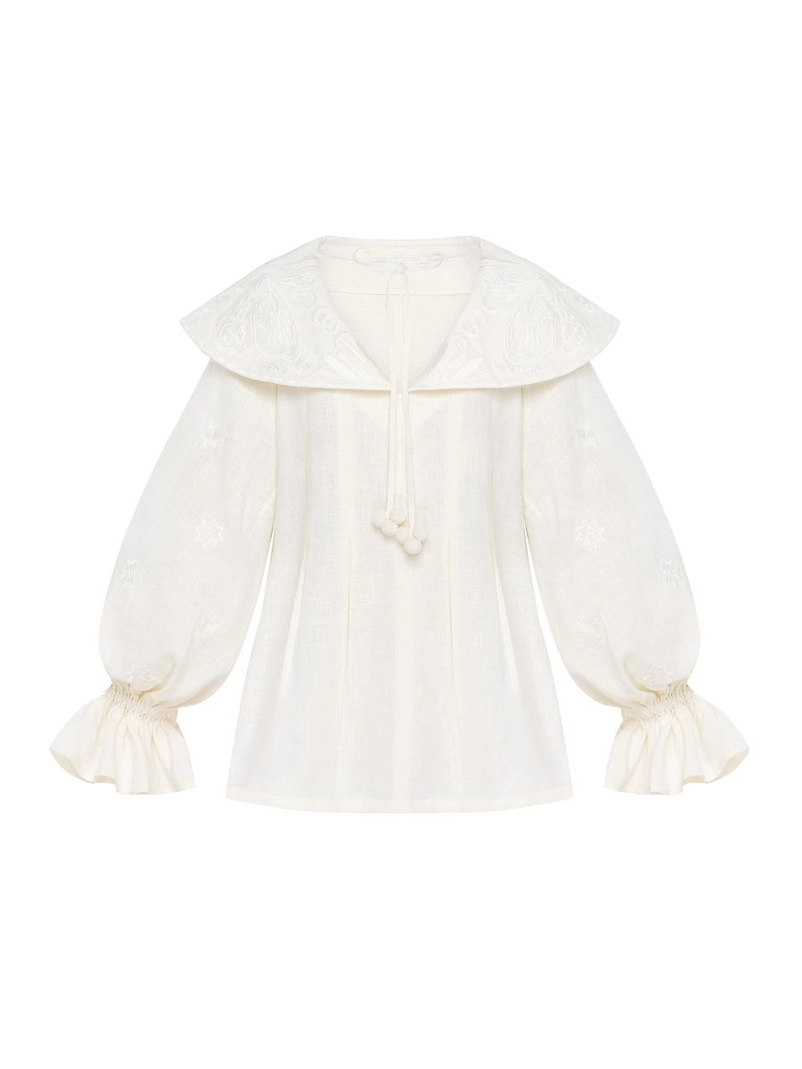 Black blouse "Lehit" — White