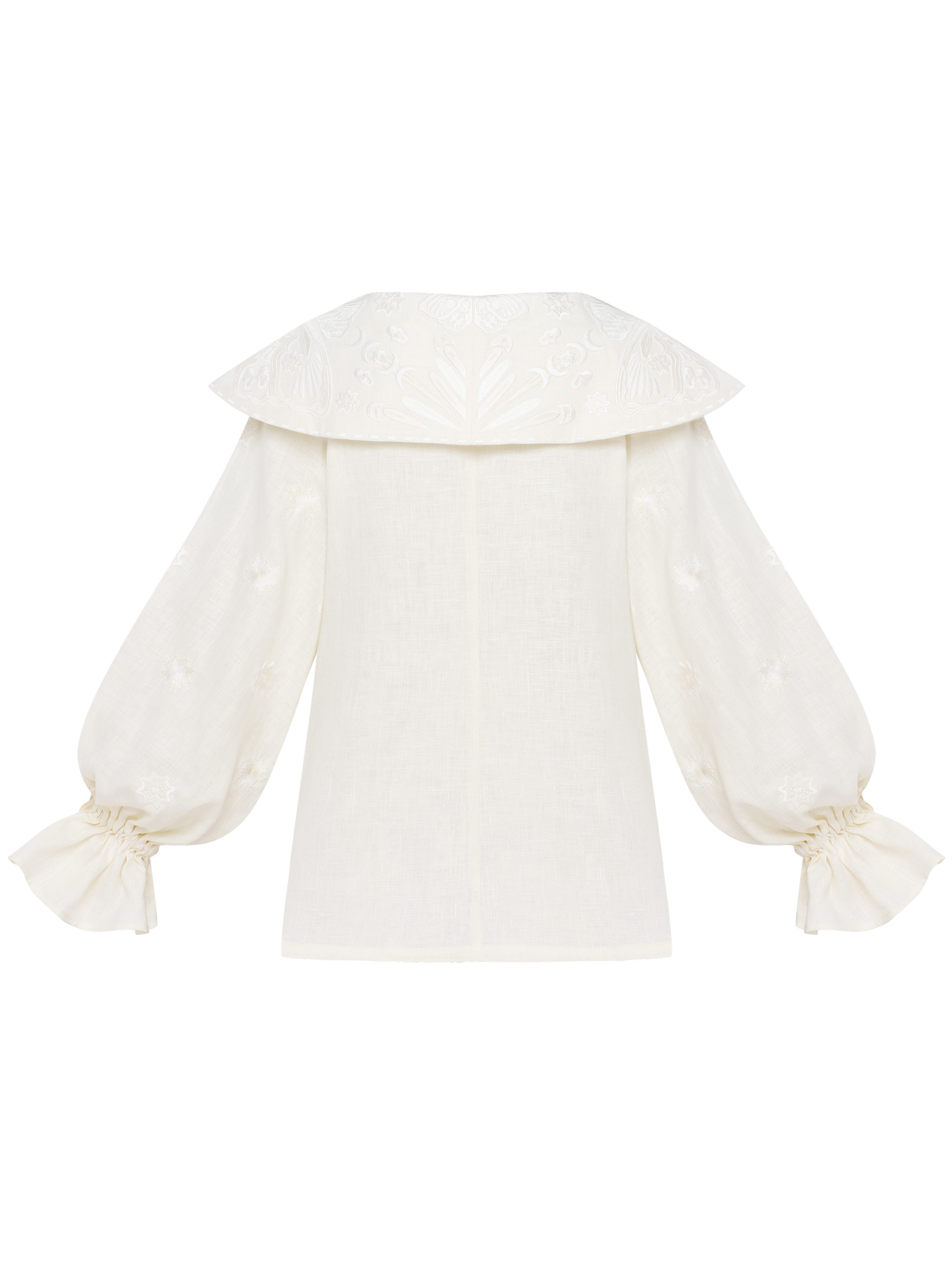 Milk white blouse "Lehit" sizes