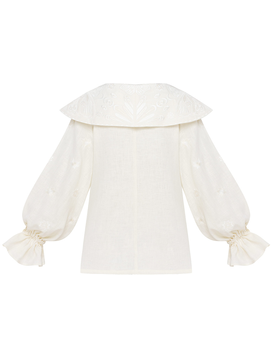 Milk white blouse "Lehit" [0]