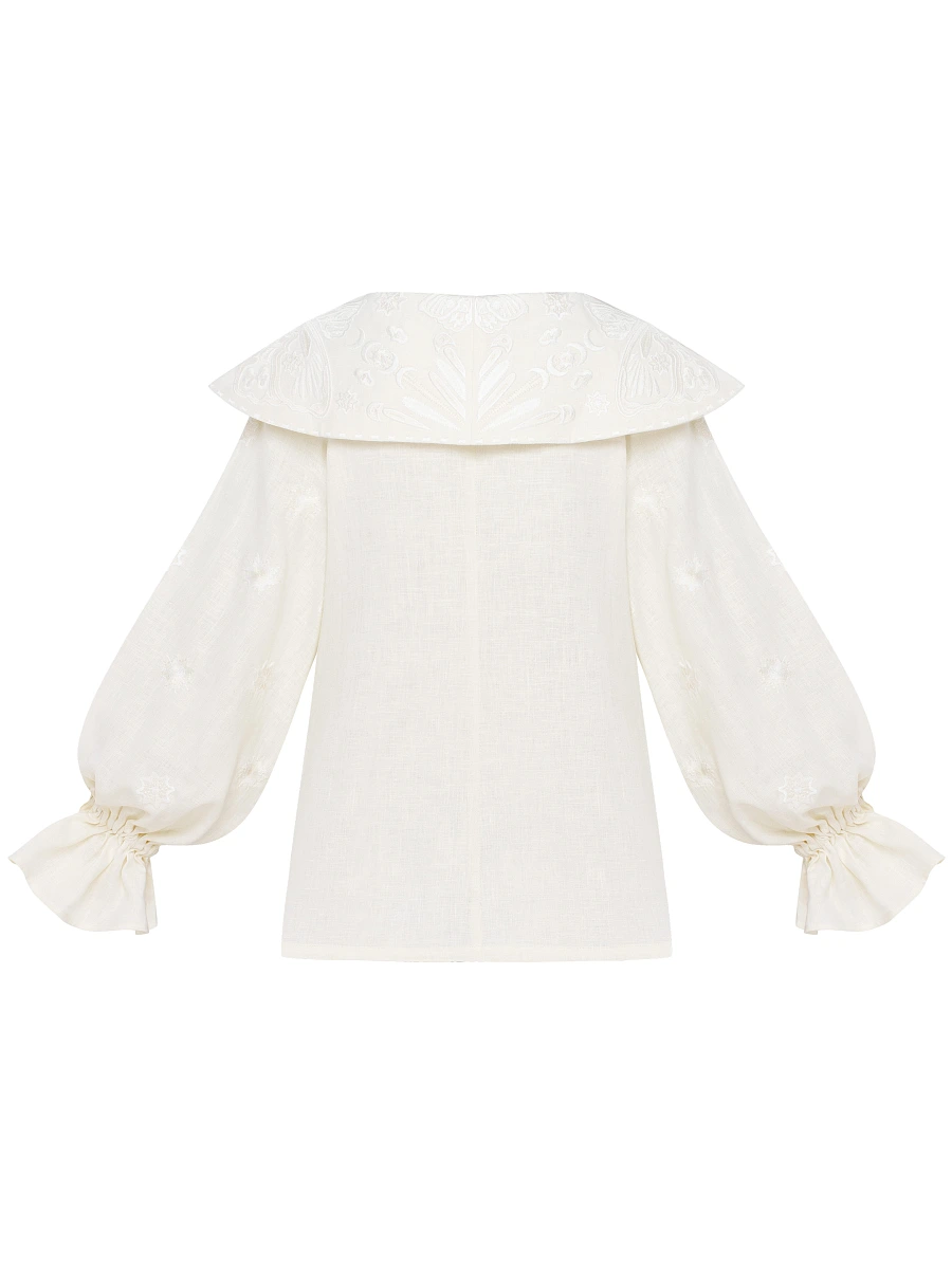 Black blouse "Lehit" — White
