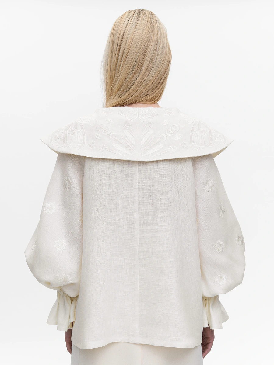 Black blouse "Lehit" — White
