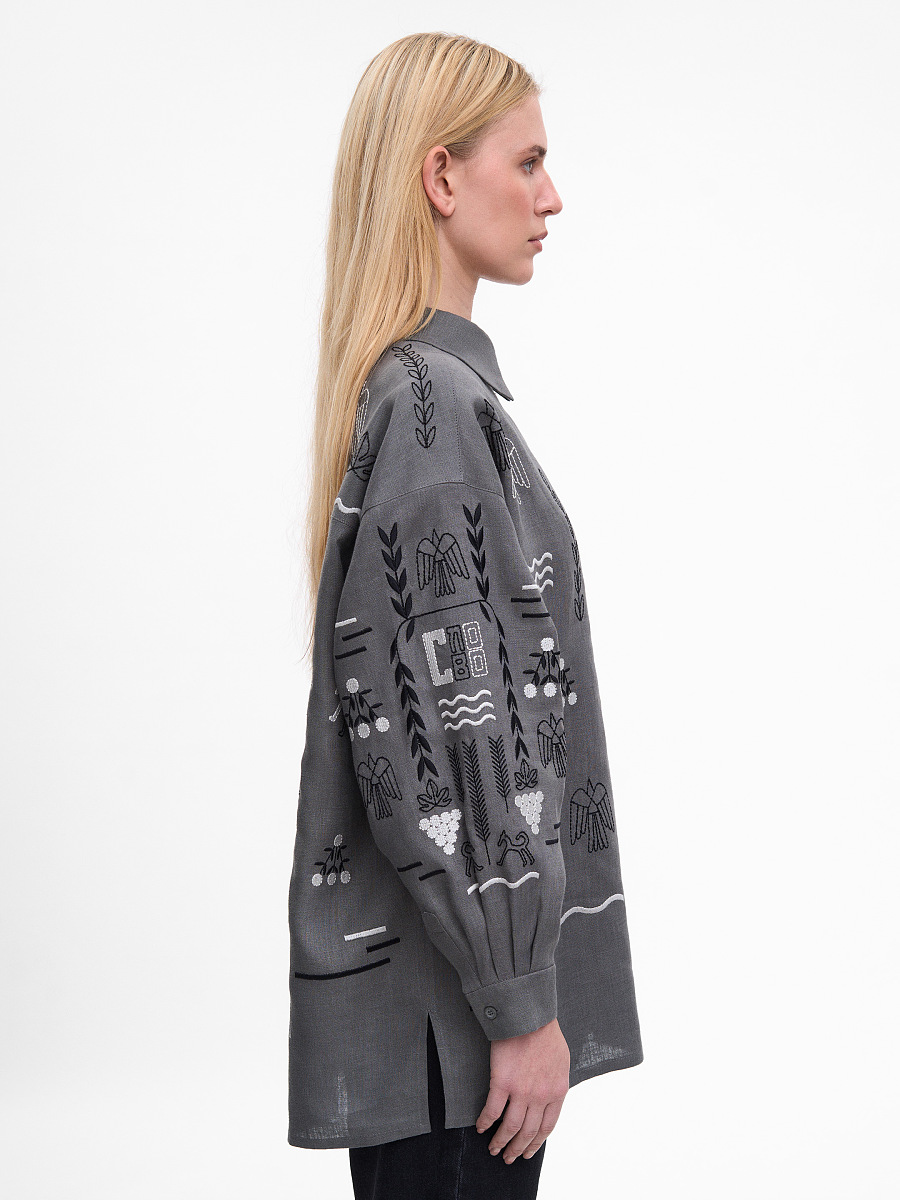 Gray women's shirt SLOVO GRAY [0]
