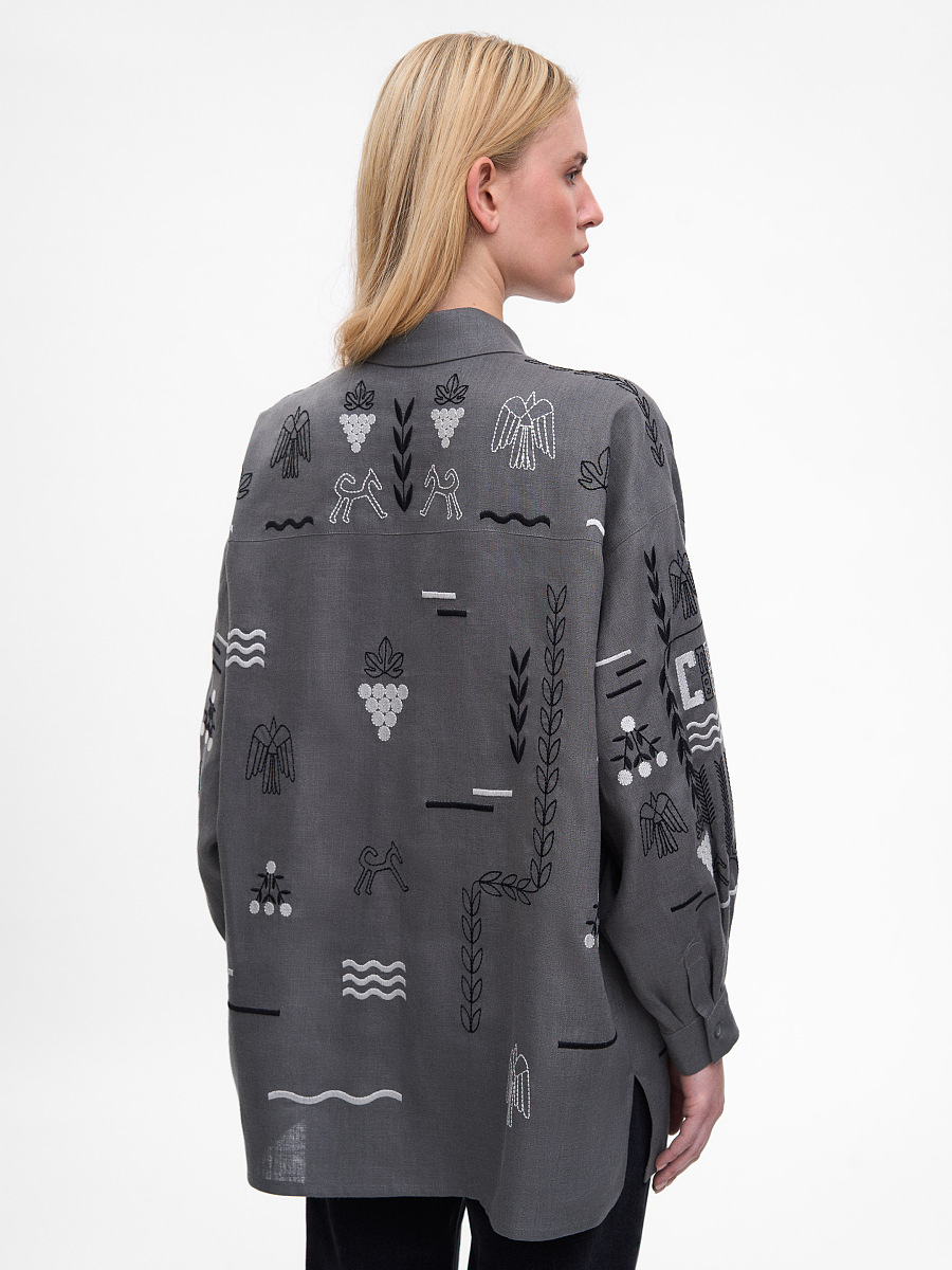 Gray women's shirt SLOVO GRAY [0]