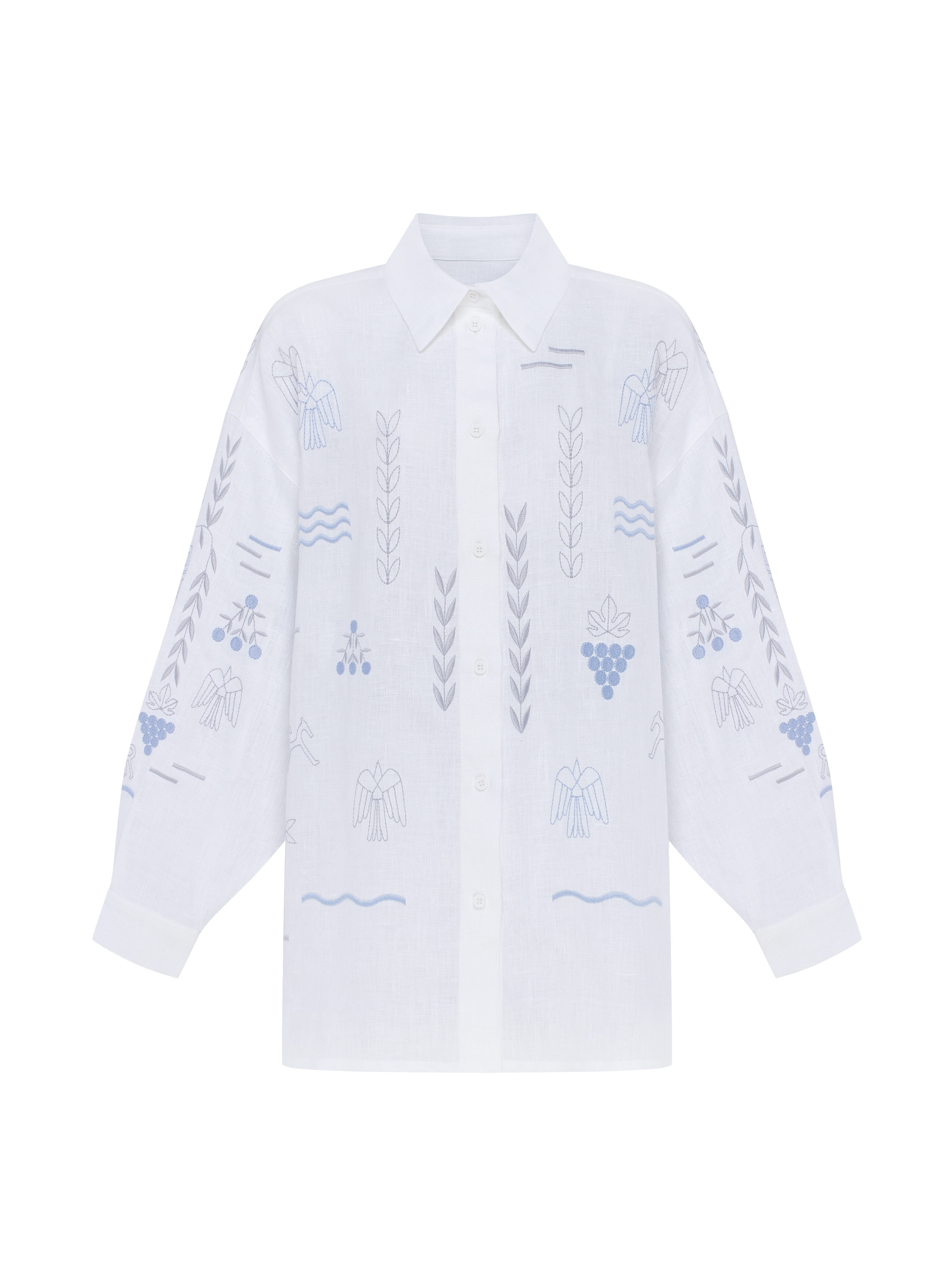 White women's shirt SLOVO WHITE fitting