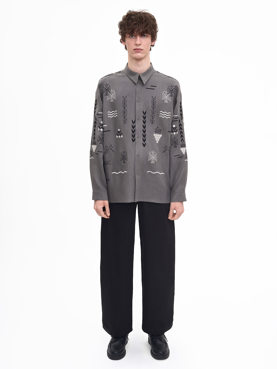 Gray shirt MEN`S SLOVO GRAY [0]
