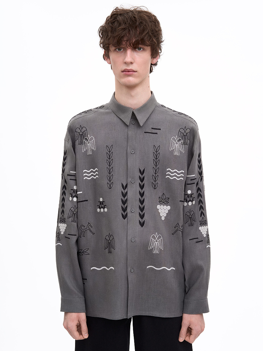 Gray shirt MEN`S SLOVO GRAY [0]