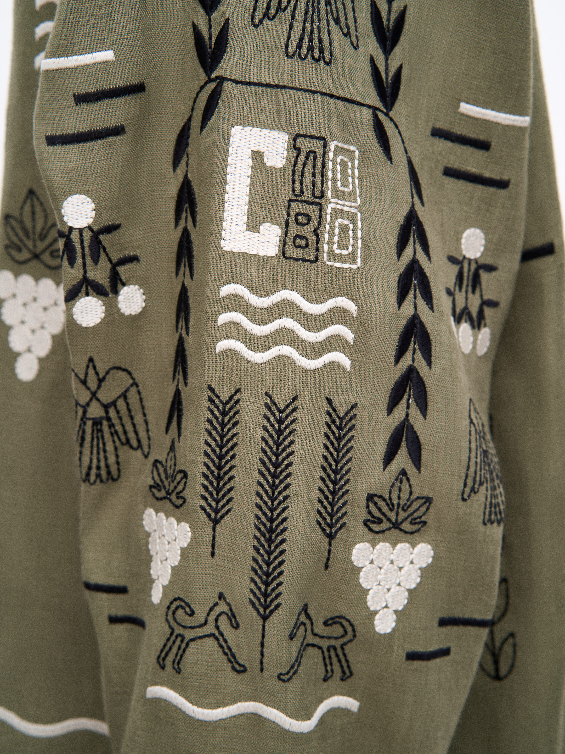 Green shirt MEN`S SLOVO GREEN fitting