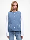 Blue vest “Metelychka”