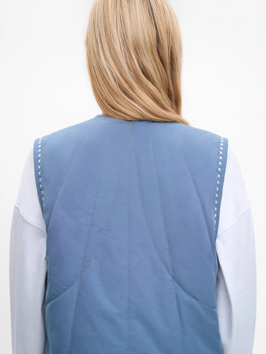 Dark-brown vest “Kryltse” — Azure