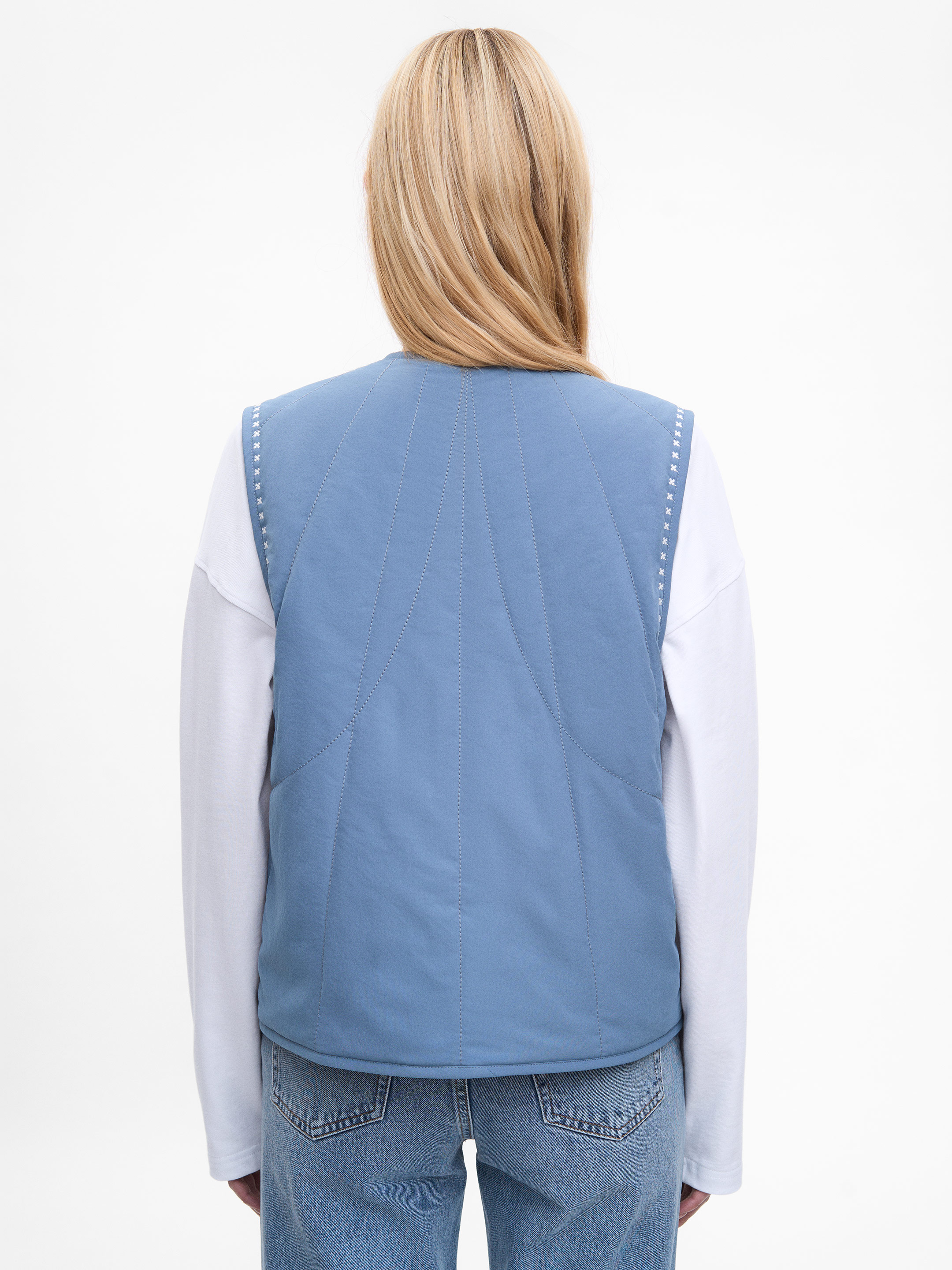 Blue vest “Metelychka” choose