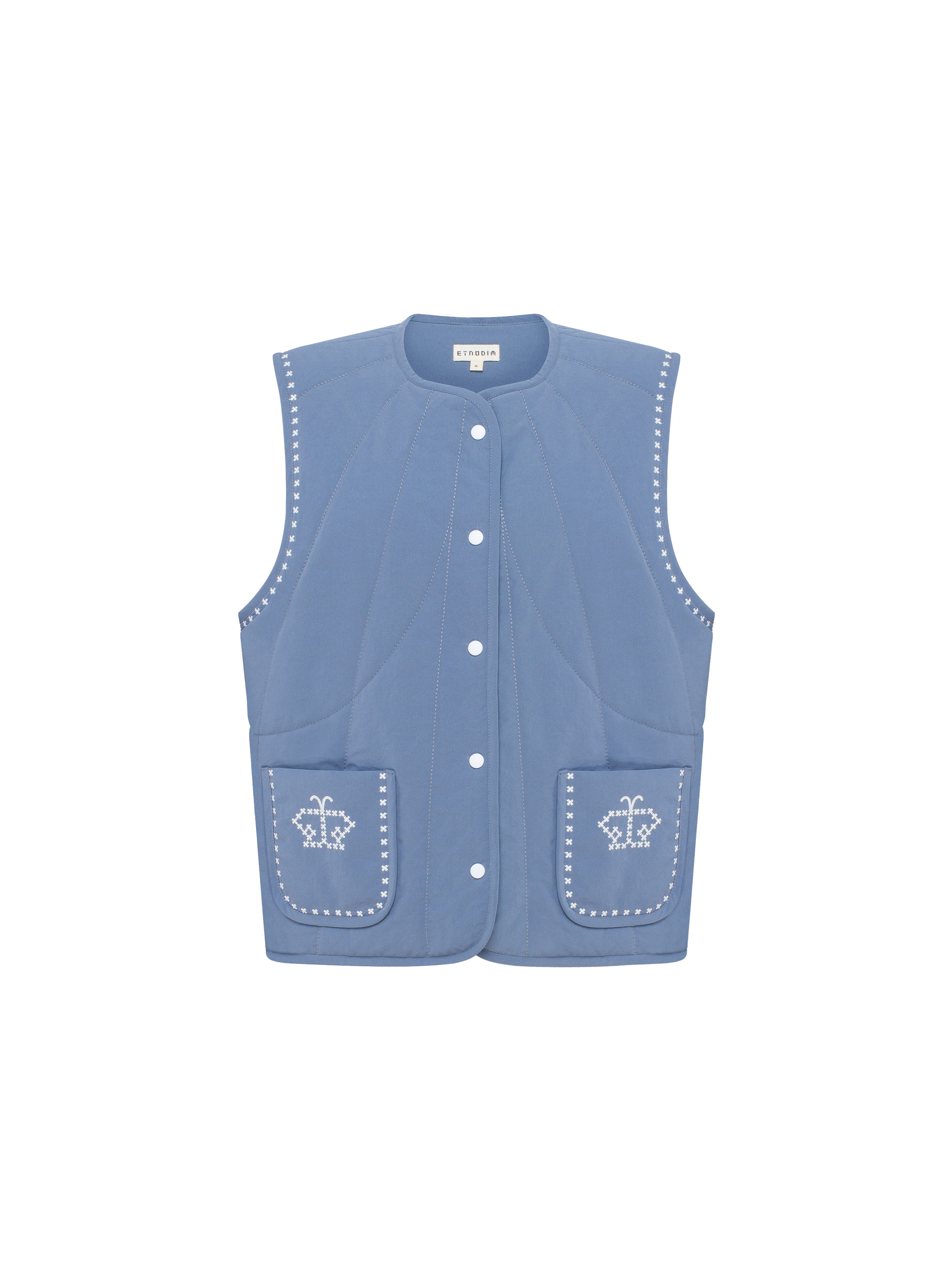 Blue vest “Metelychka” sizes