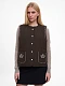 Dark-brown vest “Kryltse” [0]