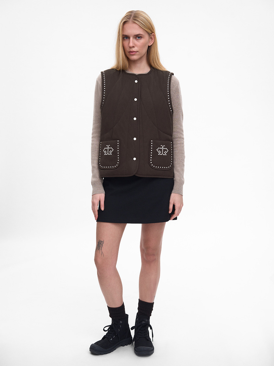 Dark-brown vest “Kryltse” [0]