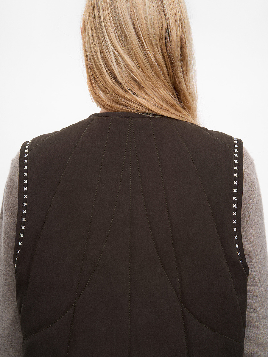 Dark-brown vest “Kryltse” [0]