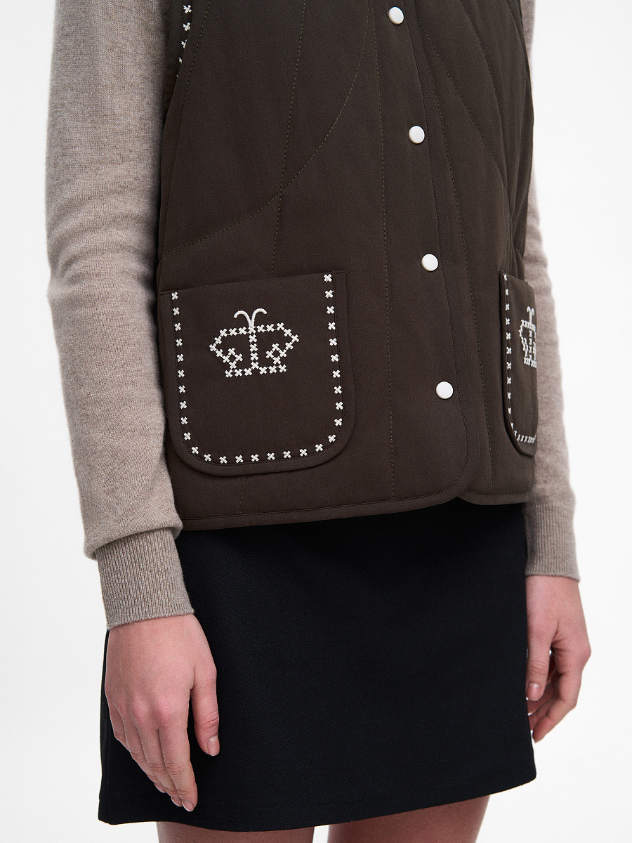 Dark-brown vest “Kryltse” [0]