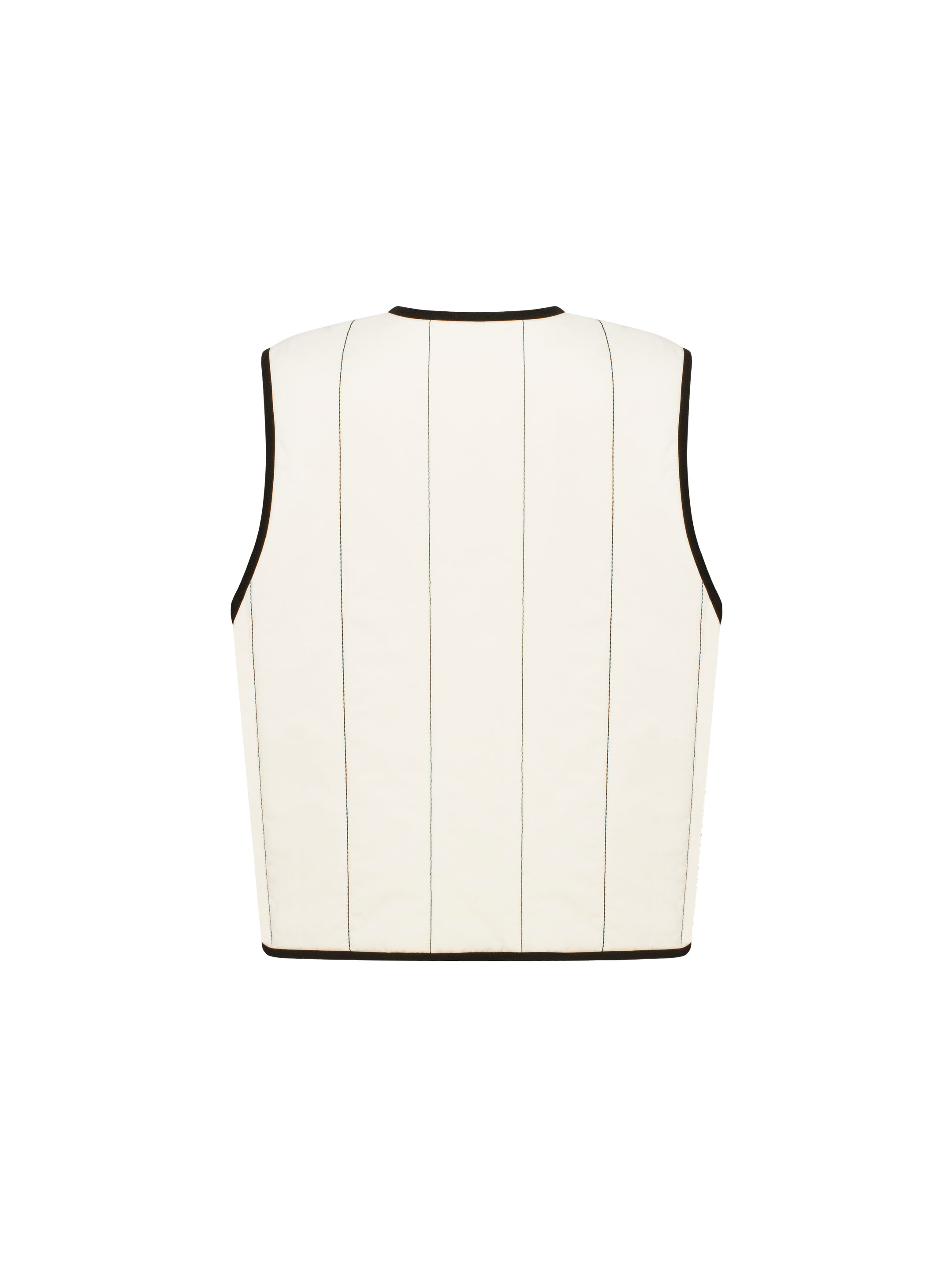Milky-white vest “Siayvytsia” fitting