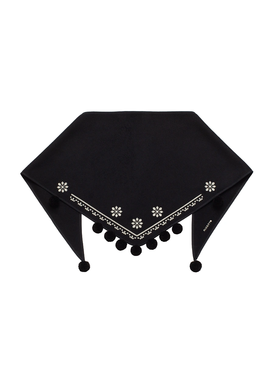 The “Vatra” scarf in red — Black