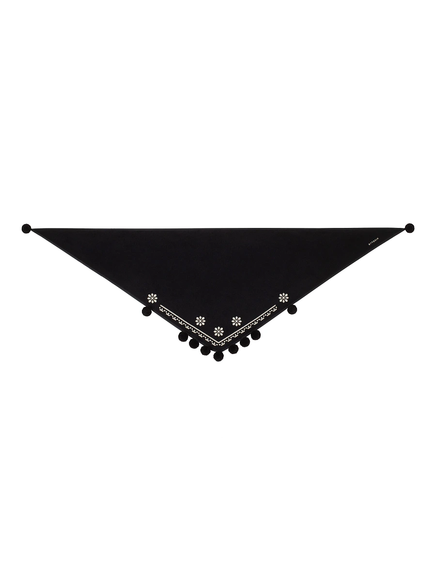 The “Vatra” scarf in red — Black