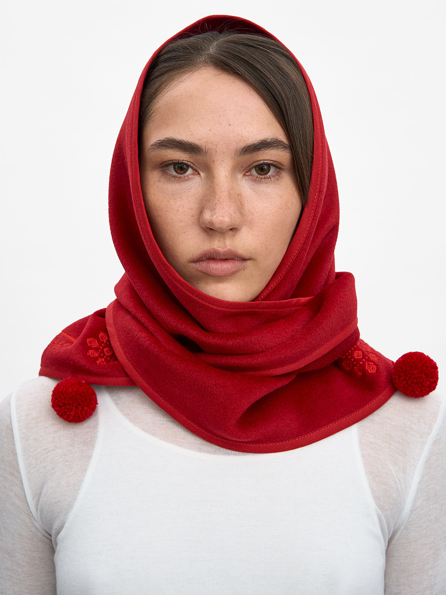 The “Vatra” scarf in red [0]