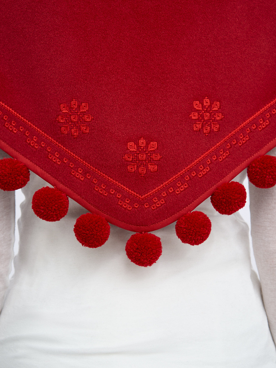 The “Vatra” scarf in red [0]