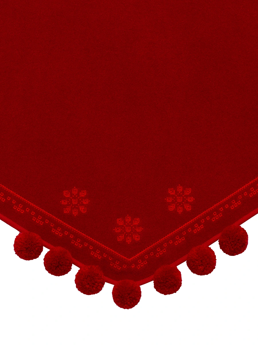The “Nich” scarf in black — Red