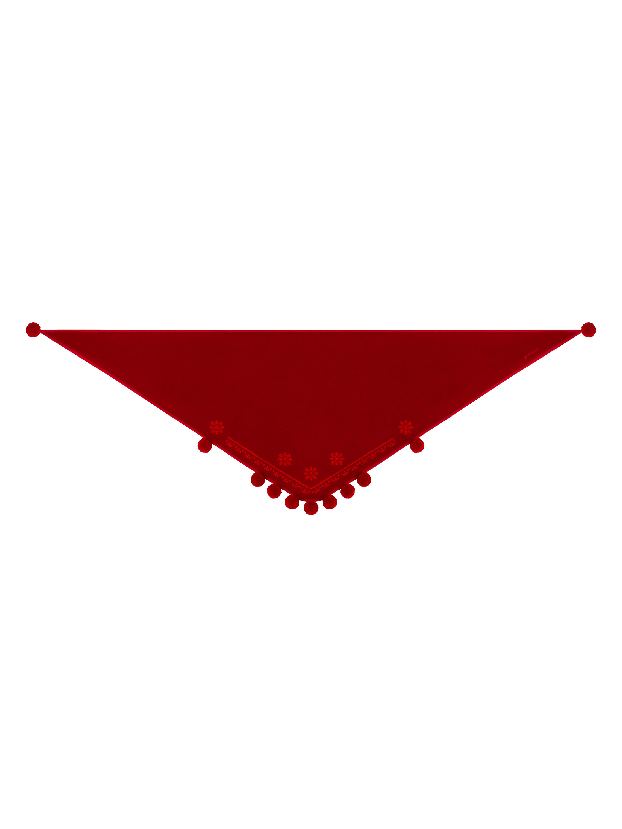 The “Vatra” scarf in red sizes