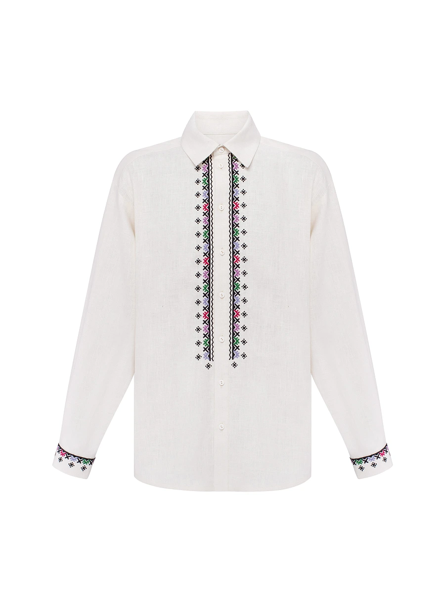 Mandrivnyk dark shirt — White