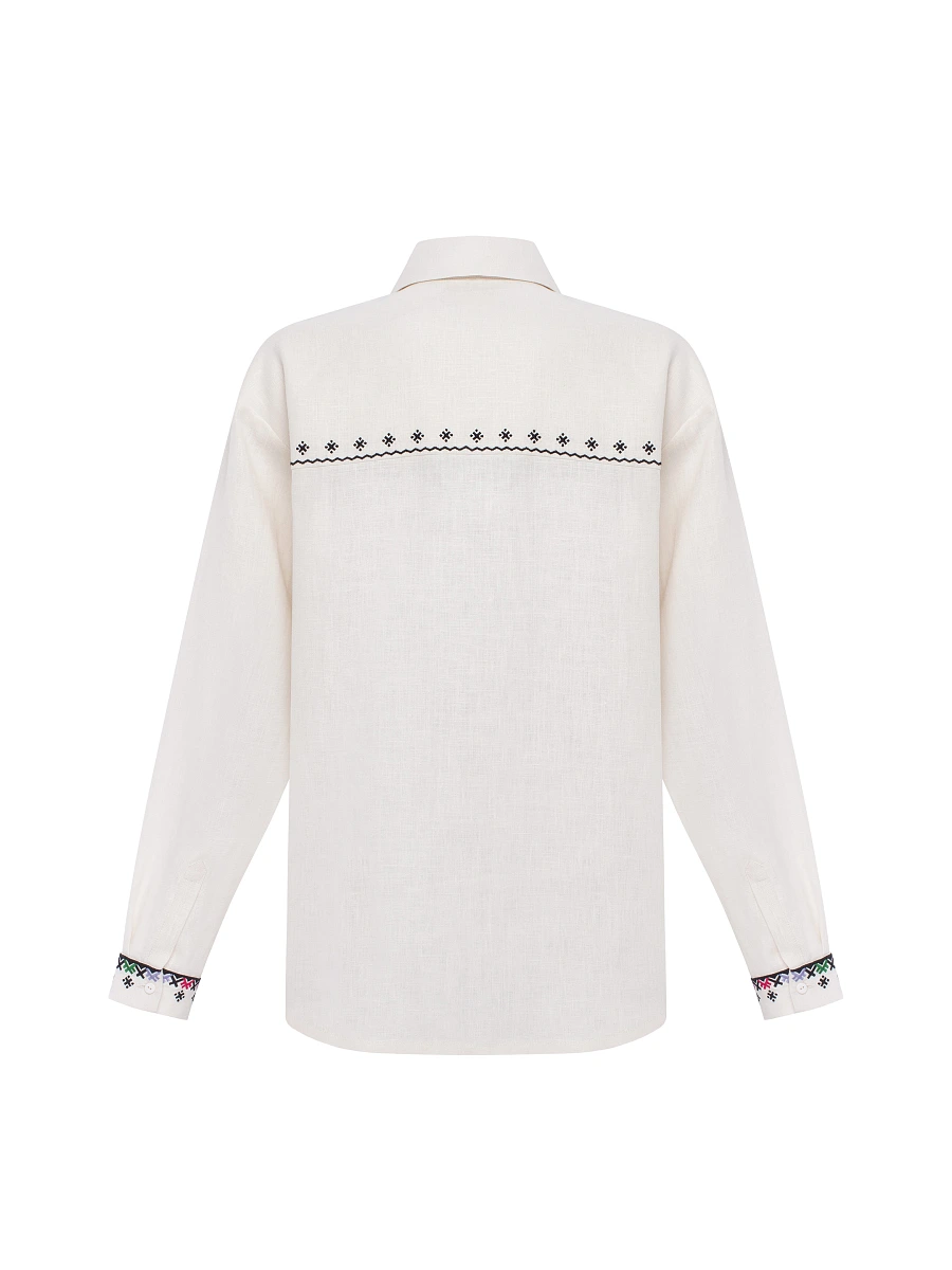 Mandrivnyk dark shirt — White