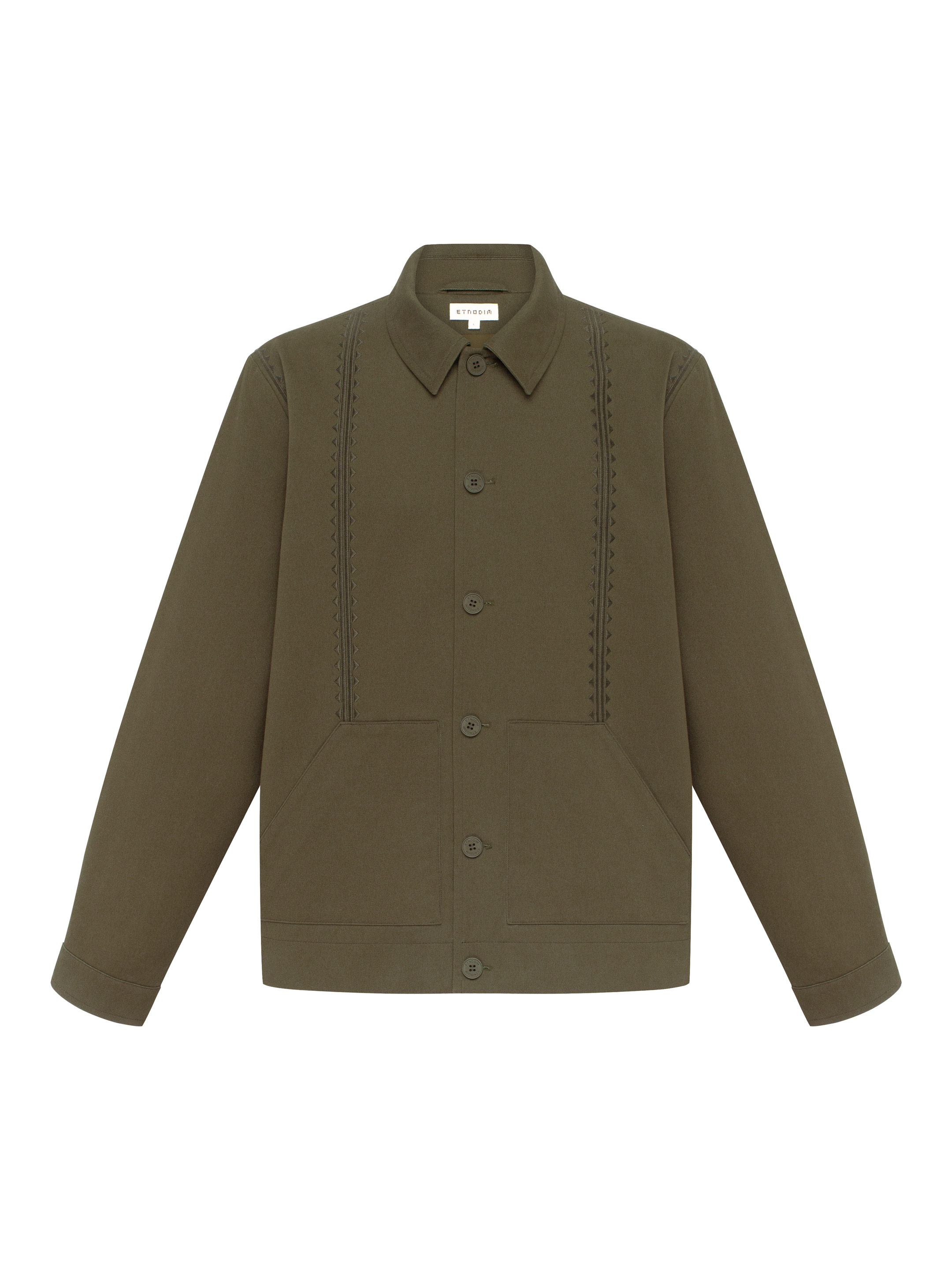 “Veret” dark green jacket fitting