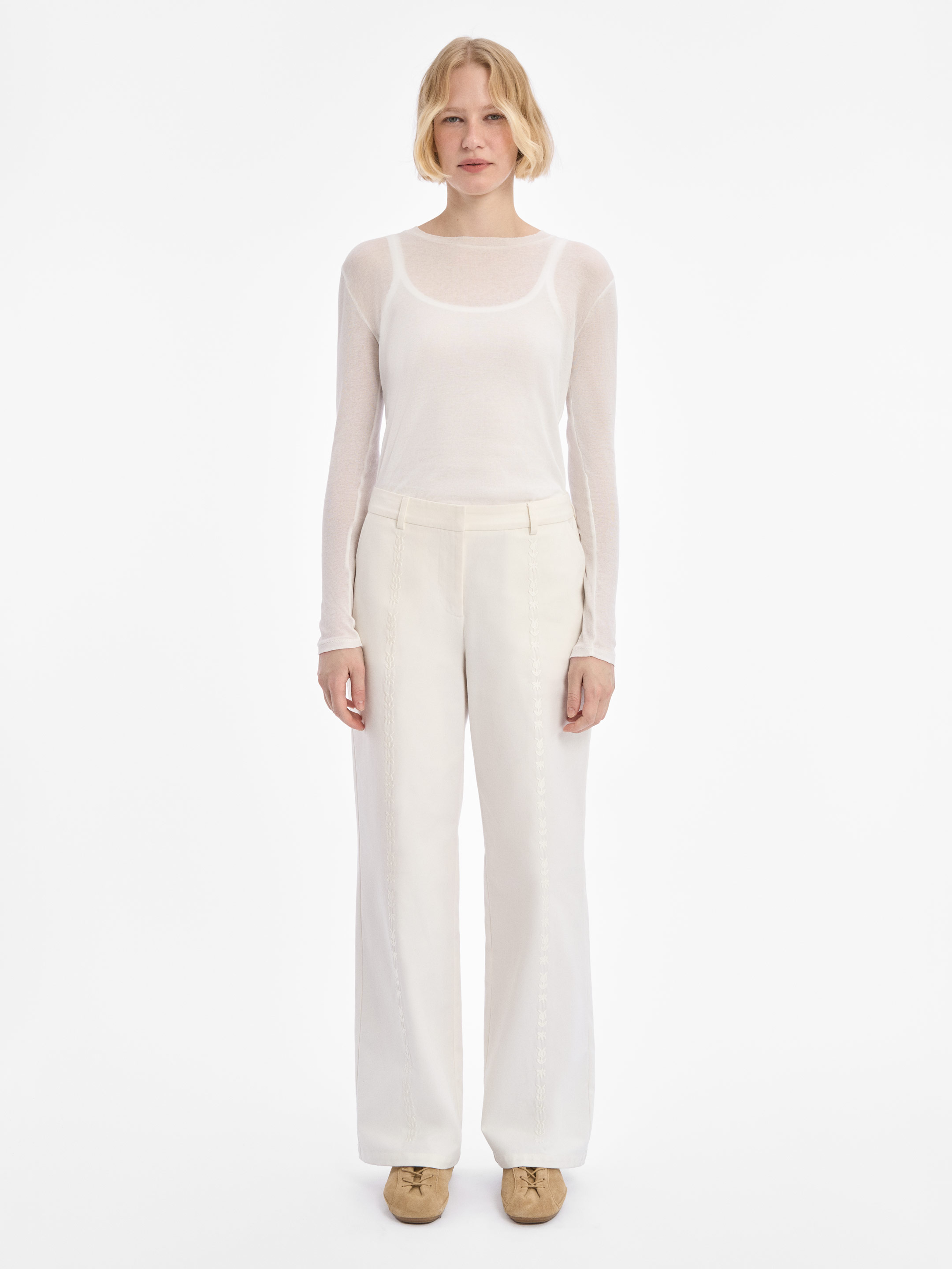 “Osonnia” white pants Buy