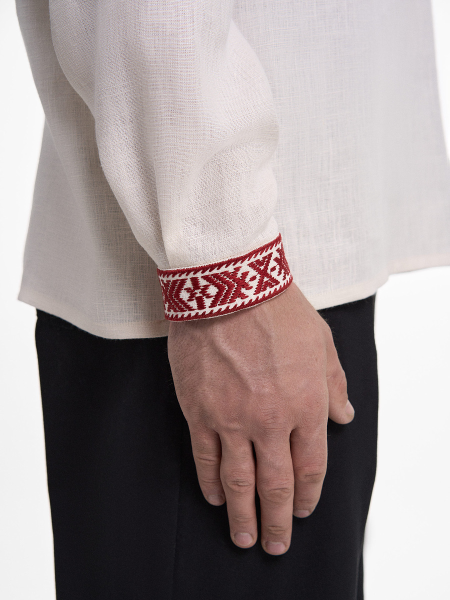 “Eney” men’s shirt in Ivory [0]