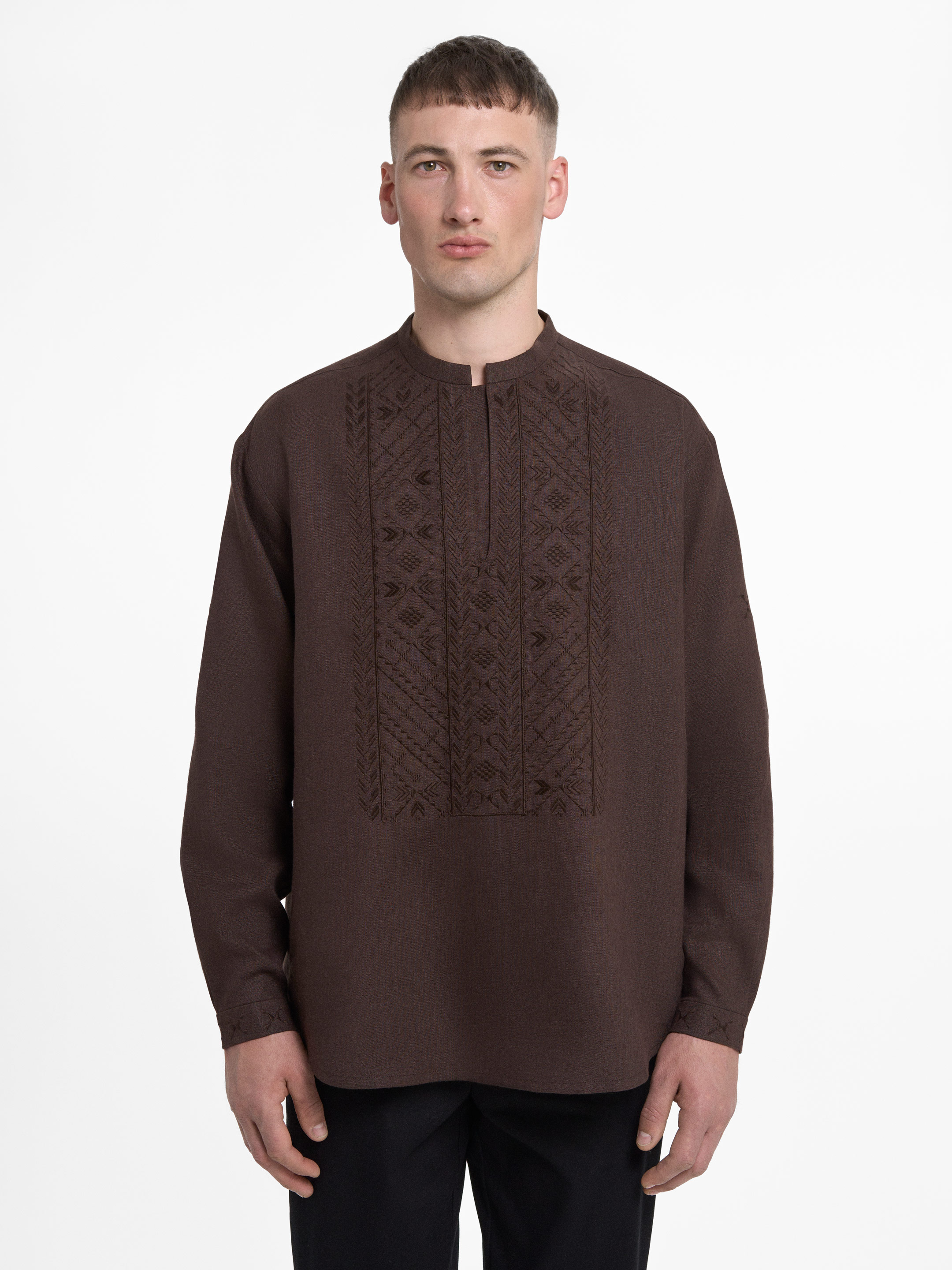 “Serpiy” shirt in Brown Buy