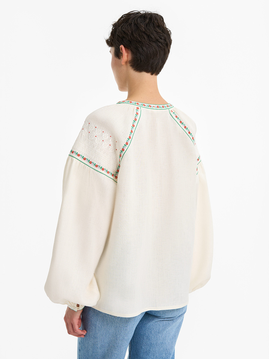 “Syzyk” shirt in Ivory [0]