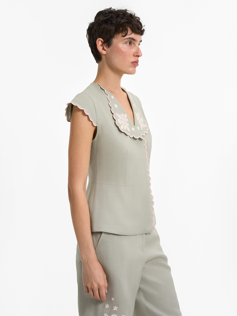 “Yasnytsia” Light Green Top [0]
