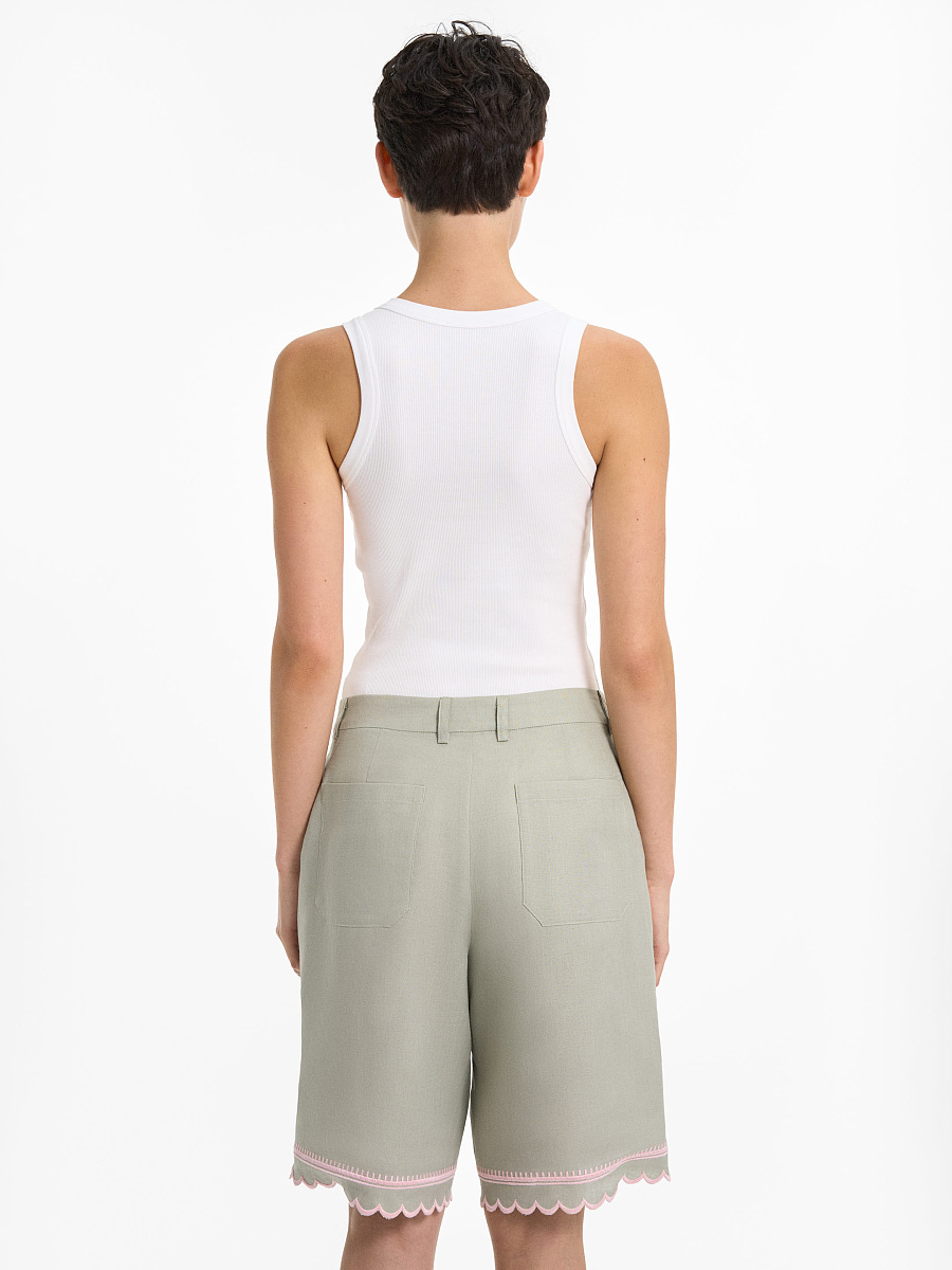 “Tala” Light Green Shorts [0]