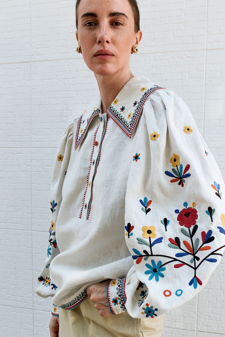 Women's embroidered shirts